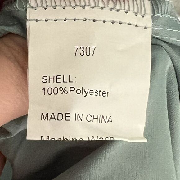 NWT Women’s Pants Plus Sz 2X Wide Leg Flowy Paper Basket Pants Blue Lightweight - Picture 7 of 7